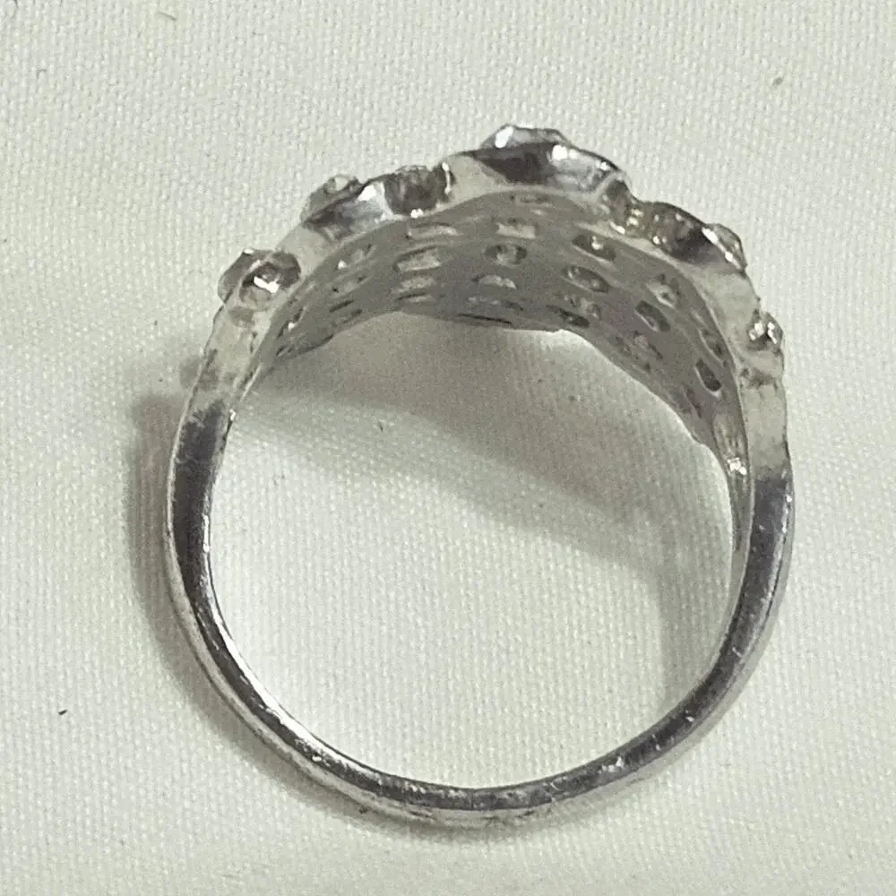 Antique Art Deco Edwardian Revival Cocktail Ring Size 7